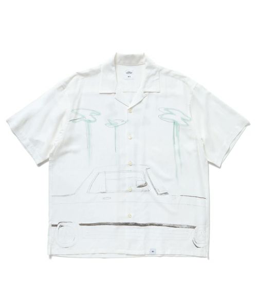 ＜BEDWIN＆THE HEARTBREAKERS＞S/S PRINTED RAYON SHIRT "GIBSON"