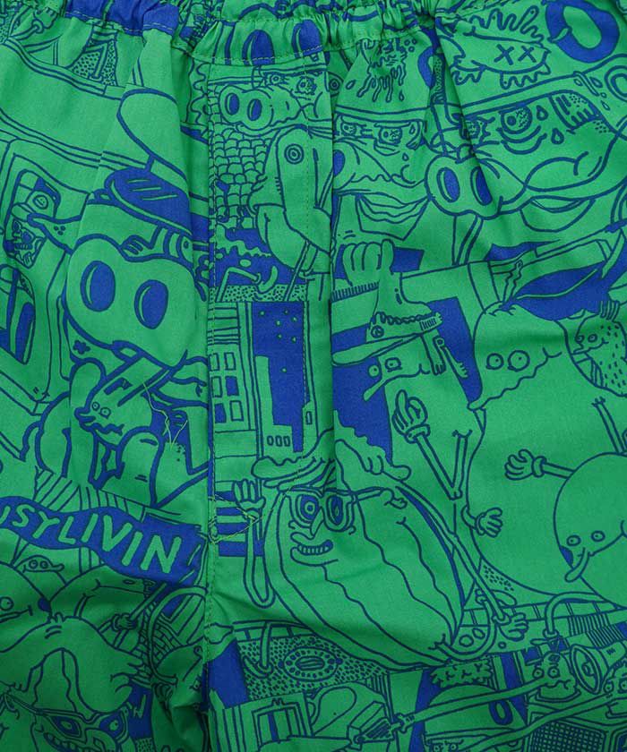 eYe JUNYAWATANABE MAN＞綿ブロードプリント LOUSY LIVIN W