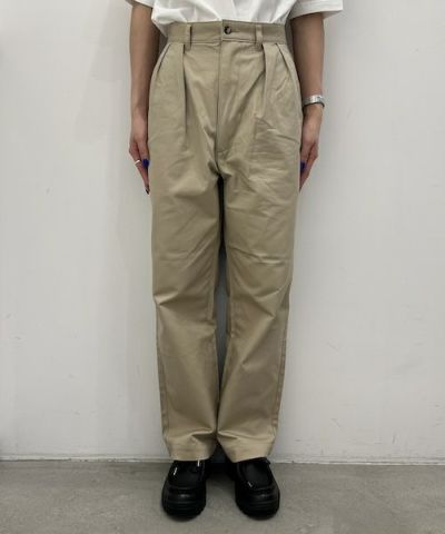 CIOTA＞2 Tuck Chino Pants | MAKES ONLINE STORE