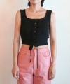 ＜FUMIKA＿UCHIDA＞VINTAGE RIBBED CORSET TOP_SLEEVELESS