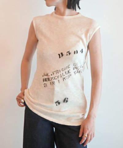 fumika uchida フミカウチダ　シルクストライプシャツ　シースルー FUMIKA_UCHIDA / MULTICOLOR STRIPE CAMISOLE (WHITE/BEIGE