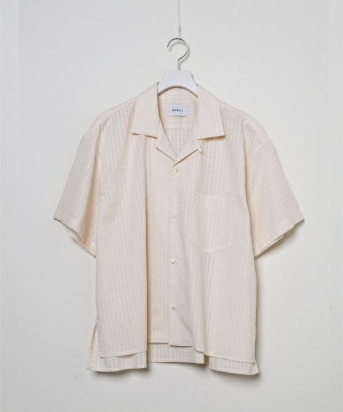 ＜WEWILL＞OPEN COLLAR SHIRT