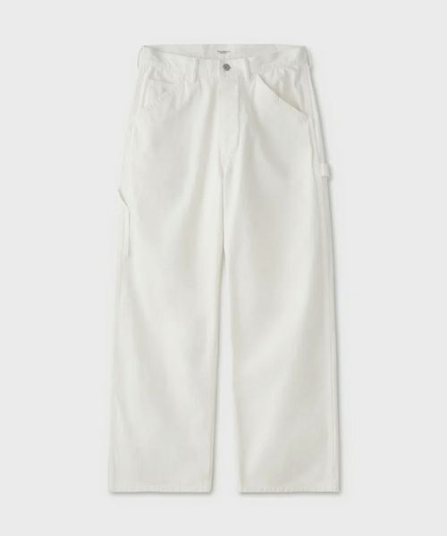 PHIGVELフィグベルデニムペインターパンツ白 PHIGVEL フィグベル｜DENIM PAINTER TROUSERS デニムペインター