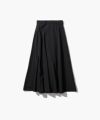 ＜ATON＞HAND DYED NYLON FLARED SKIRT