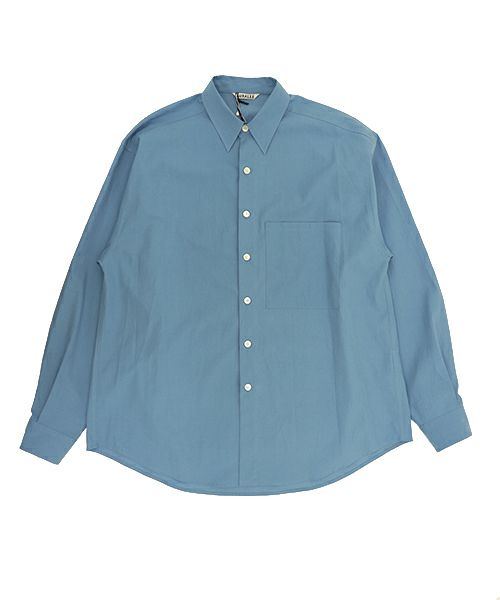 ＜AURALEE＞WASHED FINX TWILL BIG SHIRT