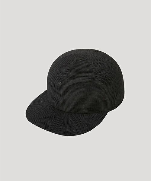 ＜CFCL＞MESH KNIT BASEBALL CAP(BLACK)