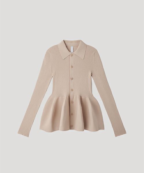 ＜CFCL＞POTTERY SHIRT CARDIGAN(PINK BEIGE)