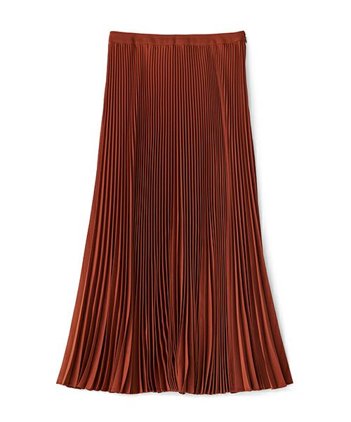 ＜Graphpaper＞Satin Pleats Skirt(GL243-40228SC)