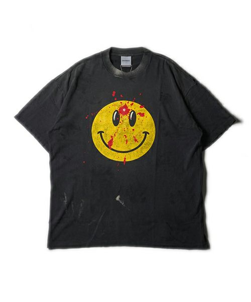 ＜READYMADE＞SS T-SHIRT SMILE/BLK