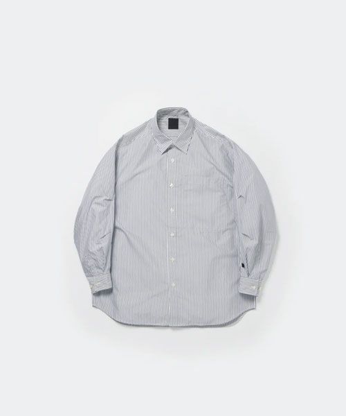 ＜DAIWA PIER39＞W's TECH REGULAR COLLAR SHIRT L/S STRIPE