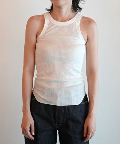 FUMIKA＿UCHIDA＞NEEDLE DRAWING TANKTOP | MAKES ONLINE STORE