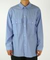 ＜blurhms＞Chambray Military Shirt