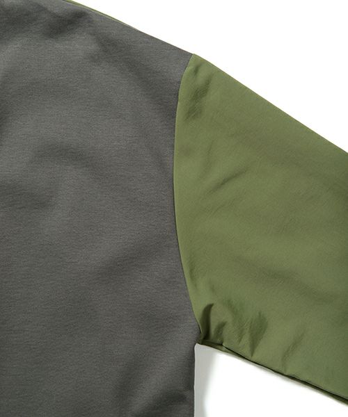 SOPHNET.＞FABRIC MIX L/S CREWNECK TOP | MAKES ONLINE STORE