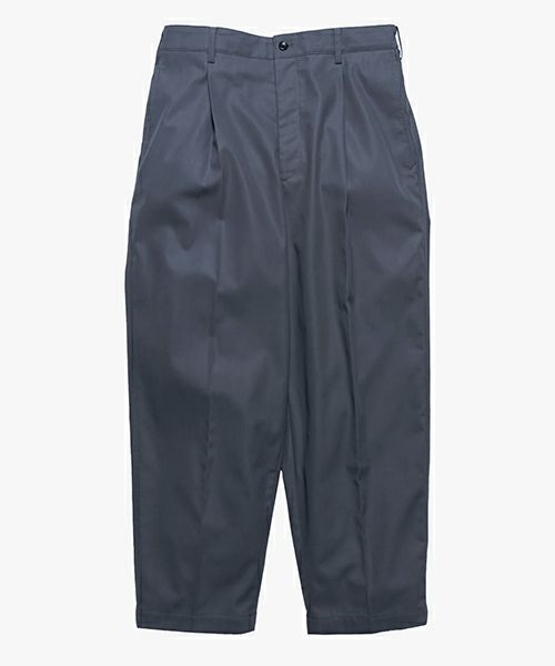 ＜Graphpaper＞Wooly Cotton Twill Wide Tapered Slacks(GM243-40073B)