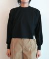 ＜HYKE＞CROPPED LONG-SLV TEE / BIG FIT