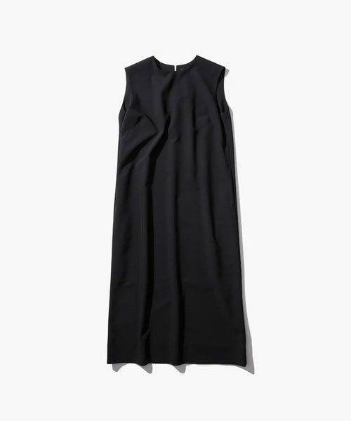 ＜ATON＞HIGH TWIST WOOL SLEEVELESS DRESS