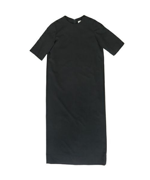 ＜ATON＞HIGH TWIST WOOL LONG SLEEVE DRESS