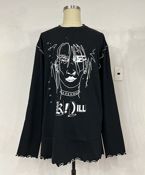 ＜KIDILL＞PUNK GIRL RIB KNIT LONG SLEEVE T-SHIRT (KL881)