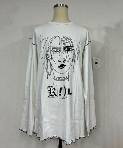 【KIDILL】PUNK GIRL RIB KNIT LONG SLEEVE d422b356427f6f528d91682e460fc4