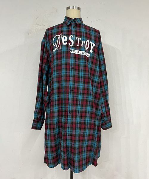 ＜KIDILL＞DESTROY CHECK SHIRT (KL868)