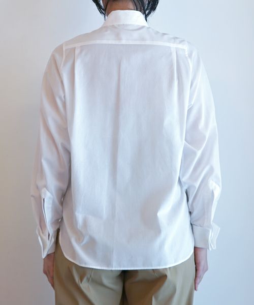 HYKE＞VOILE BIB FRONT SHIRT | MAKES ONLINE STORE