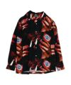 ＜LASTMAN＞PRINTED OPEN COLLOAR SHIRTS L/S "STUFF"