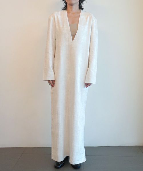 ＜GABRIELA COLL GARMENTS＞COTTON VELVET LONGSLEEVE DRESS