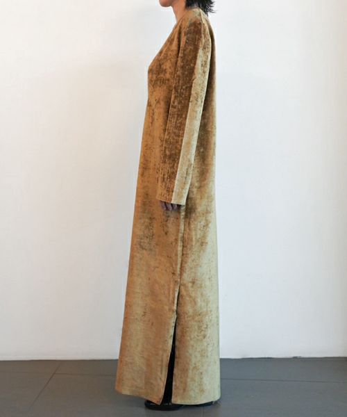 GABRIELA COLL GARMENTS>COTTON VELVET LONGSLEEVE DRESS GABRIELA COLL GARMENTS>COTTON VELVET LONGSLEEVE DRESS