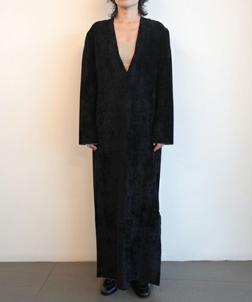 ＜GABRIELA COLL GARMENTS＞COTTON VELVET LONGSLEEVE DRESS