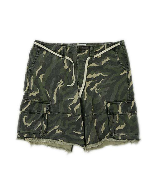 ＜KAMIYA＞Camouflage Rap Skirt