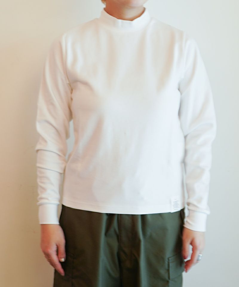 ＜HYKE＞MOCKNECK LONG-SLV TEE