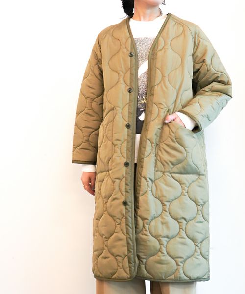 ＜HYKE＞QUILTED LINER COAT