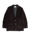 ＜KAMIYA＞Velvet Check Jacket