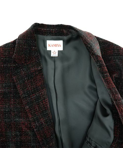 KAMIYA>Velvet Check Jacket | MAKES ONLINE STORE KAMIYA>Velvet Check Jacket | MAKES ONLINE STORE
