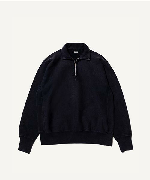 【目立った傷や汚れなし】A.PRESSE 24aw ハーフジップスウェット A.PRESSE Vintage Half Zip Sweatshirt アプレッセ ハーフジップ