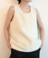 ＜GURTWEIN＞alpaca boxy vest (white,ivory)