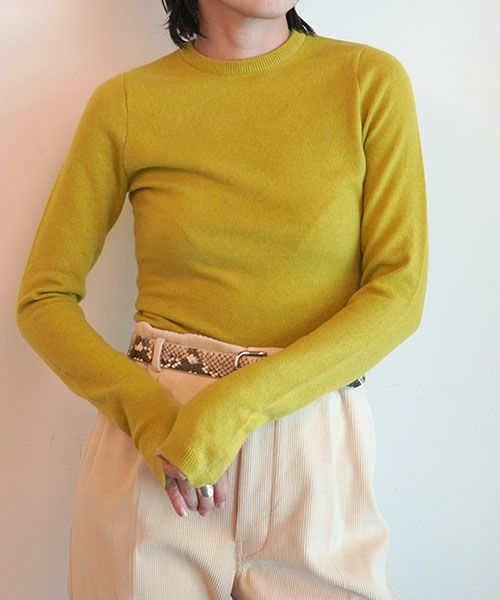 ＜FUMIKA＿UCHIDA＞CASHMERE CREW-NECK BODYSUIT