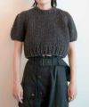 ＜FUMIKA＿UCHIDA＞HAND KNITTED SHORT SLEEVE SWEATER