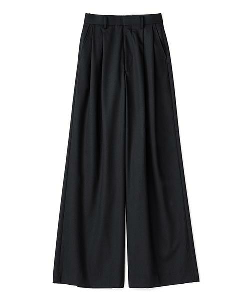 ＜Graphpaper＞Wool Nylon Gabardine Wide Trousers(GL243-40049)