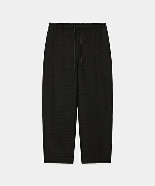 ＜marka＞SHETLAND WOOL RECYCLED POLYESTER DOBBY COCOON WIDE EASY PANTS