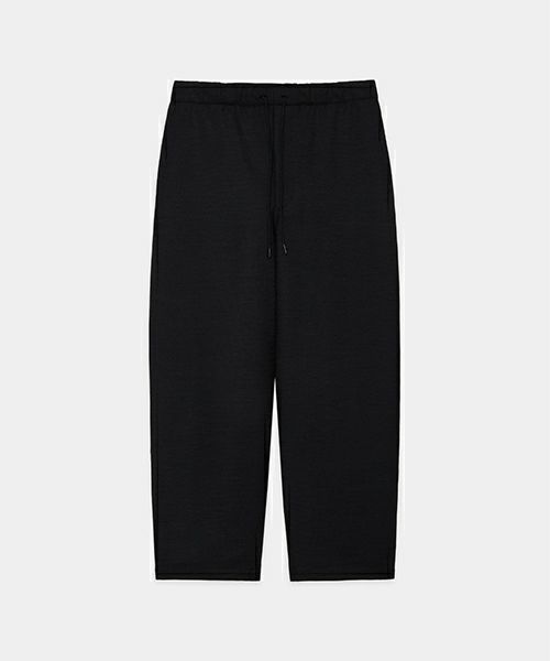 ＜marka＞SHETLAND WOOL RECYCLED POLYESTER DOBBY COCOON WIDE EASY PANTS