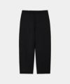 ＜marka＞SHETLAND WOOL RECYCLED POLYESTER DOBBY COCOON WIDE EASY PANTS