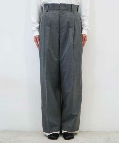 ＜BOWTE＞WORSTED LAYERED TROUSERS