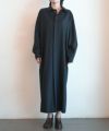 ＜seya.＞BLOUSED SHIRT DRESS / REFINDE CASHMERE SILK TWILL