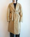 ＜seya.＞SK'GROVE PADDED COAT / SILKY POWDER CUPRO