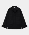 ＜marka＞SHETLAND WOOL RECYCLED POLYESTER DOBBY B.D.U JACKET