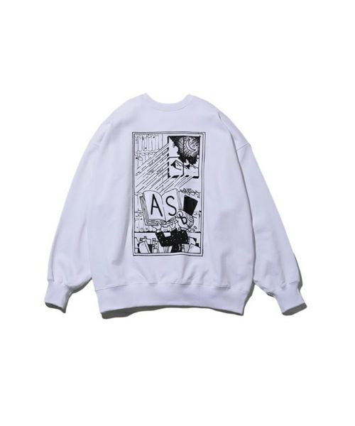 ＜FreshService＞AS×FS LIGHT OZ CREW NECK SWEAT “COMIC”