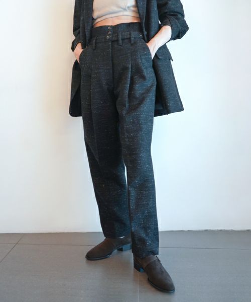 ＜SATORU SASAKI＞DOUBLE BELTED TAPERED TROUERS