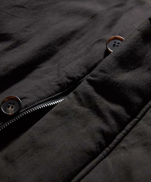 山内＞2plyキュプラ×コットン・中綿入りジップジャケット | MAKES