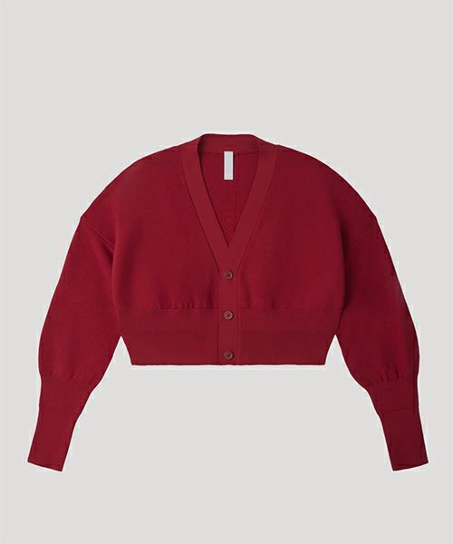 ＜CFCL＞WOOL GARTED CROPPED CARDIGAN(RED)